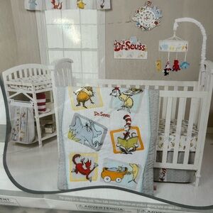 Dr. Seuss Quilt with Red, Yellow, and Blue Accents